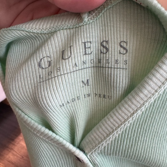 Guess Tank Top Green Sleeveless Top Size Medium - Picture 5 of 8